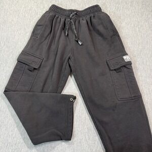 Pro Club Heavyweight Cargo Sweatpants Mens Small Elastic Waist Pump Cover black